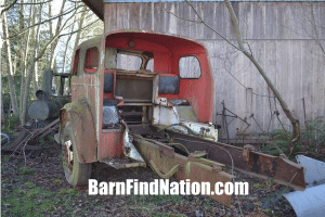 Almost nothing left of this 1954 American LeFrance except for the cab
