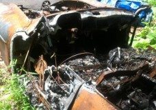 1957 Mercedes 190SL burned up and for sale on Craigslist whats left of the dash