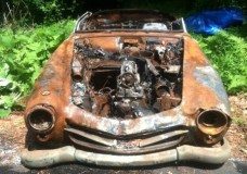 1957 Mercedes 190SL burned up and for sale on Craigslist 