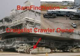 Craigslist Space Shuttle Crawler